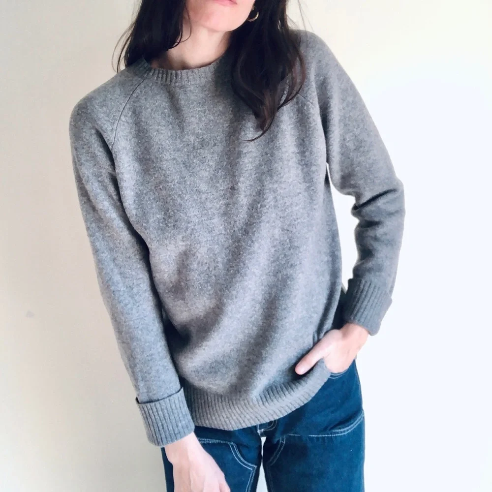 J.Crew Gray Lambswool Sweater - Picture 14 of 14